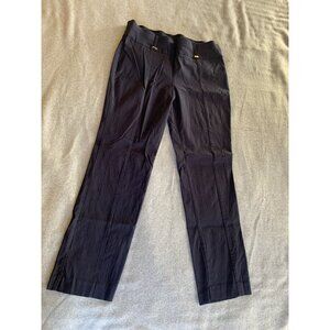 Anne Klein Womens Black Slim Fit Trousers Size 14